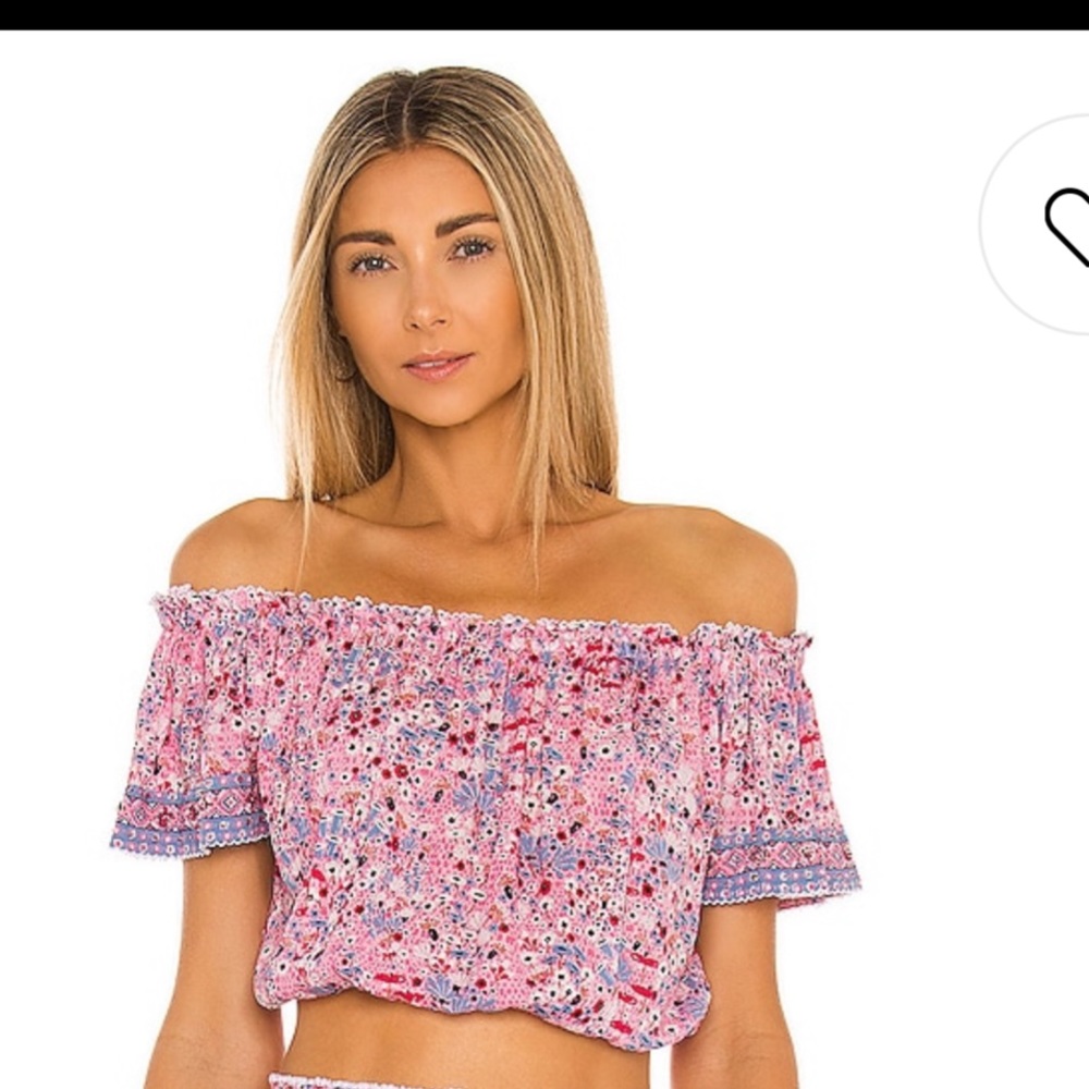 Poupette st Barth Camilla crop top pink mauve small / medium
